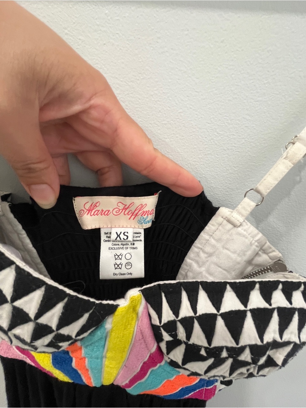 Mara Hoffman Black Strapless Maxi with Colorful Chevron Waist - Picture 9 of 11